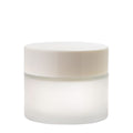 50g Frosted Glass Jar with White Lid