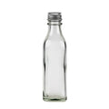 50ml Square Glass Bottle with Aluminium Wadded Cap
