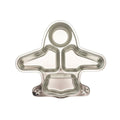 Mindful Mealtime - Stainless Steel PLANE Section Plate