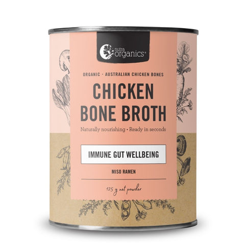 Nutra Organics - CHICKEN Bone Broth MISO Ramen | 125g BEST BEFORE 05/2024