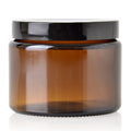 500g Amber Glass Jar with Black Lid