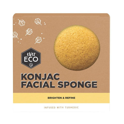 Ever Eco Konjac Facial Sponge - TURMERIC INFUSED
