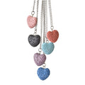 Lava Stone Heart Necklaces