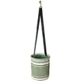 Peg Bag - Green and White