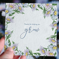 Thanks For Helping Me Grow Plantable Gift Card