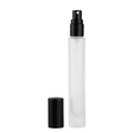 10ml Frosted Glass Perfume Bottle with Matte Black Spray
