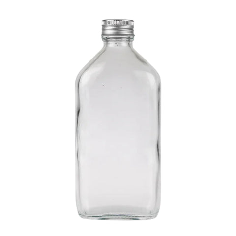200ml Oval Glass Bottle with Aluminium Wadded Cap