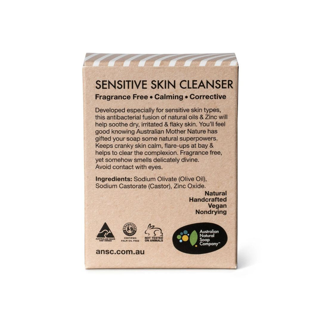 Australian Natural Soap Co - Sensitive Skin Facial Cleanser | ZINC (CALAMINE)