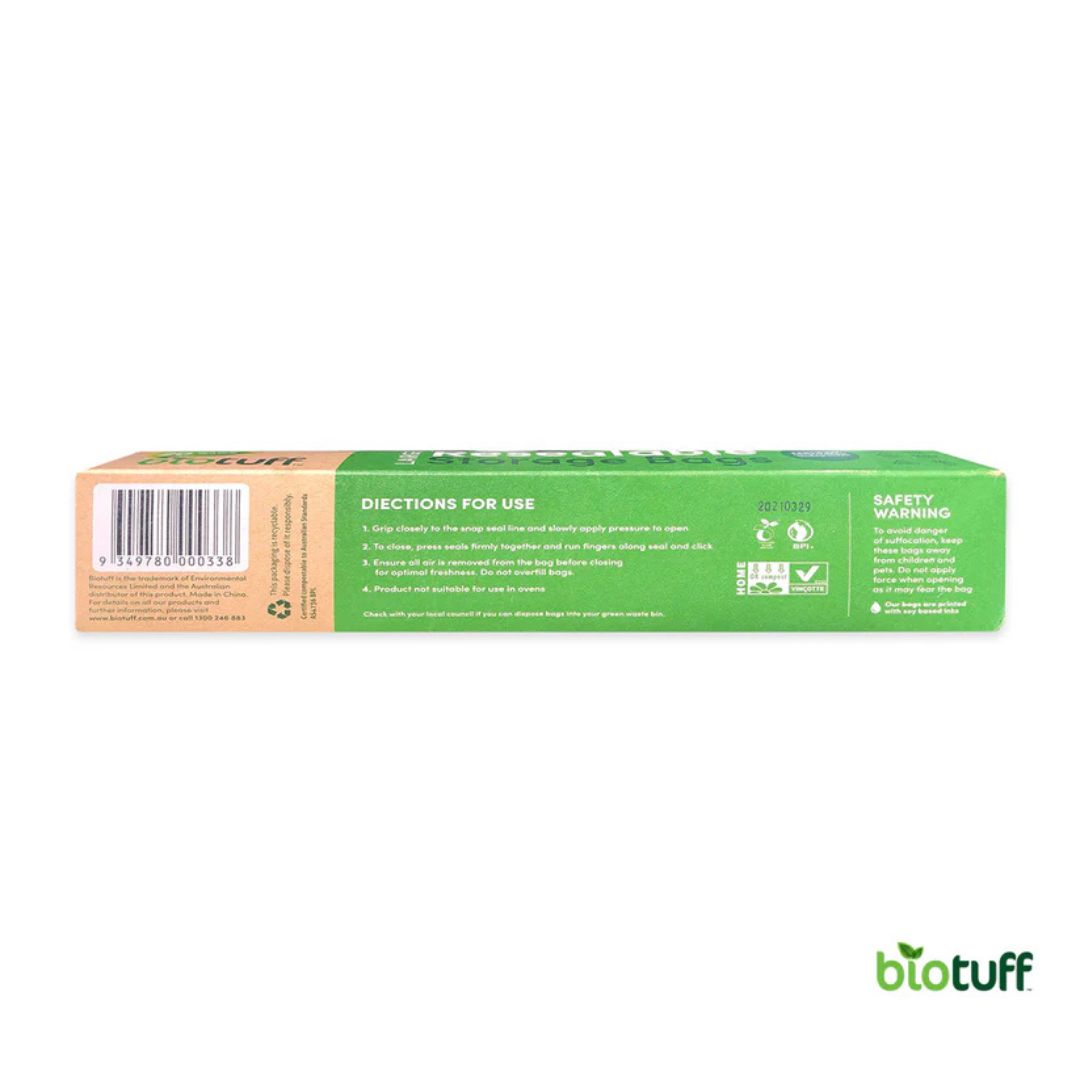 Biotuff - Resealable Large Storage Bags