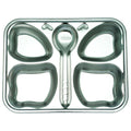 Mindful Mealtime - Stainless Steel BUTTERFLY Section Plate