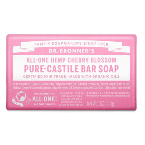Dr Bronner's - Pure Castile Bar Soap CHERRY BLOSSOM
