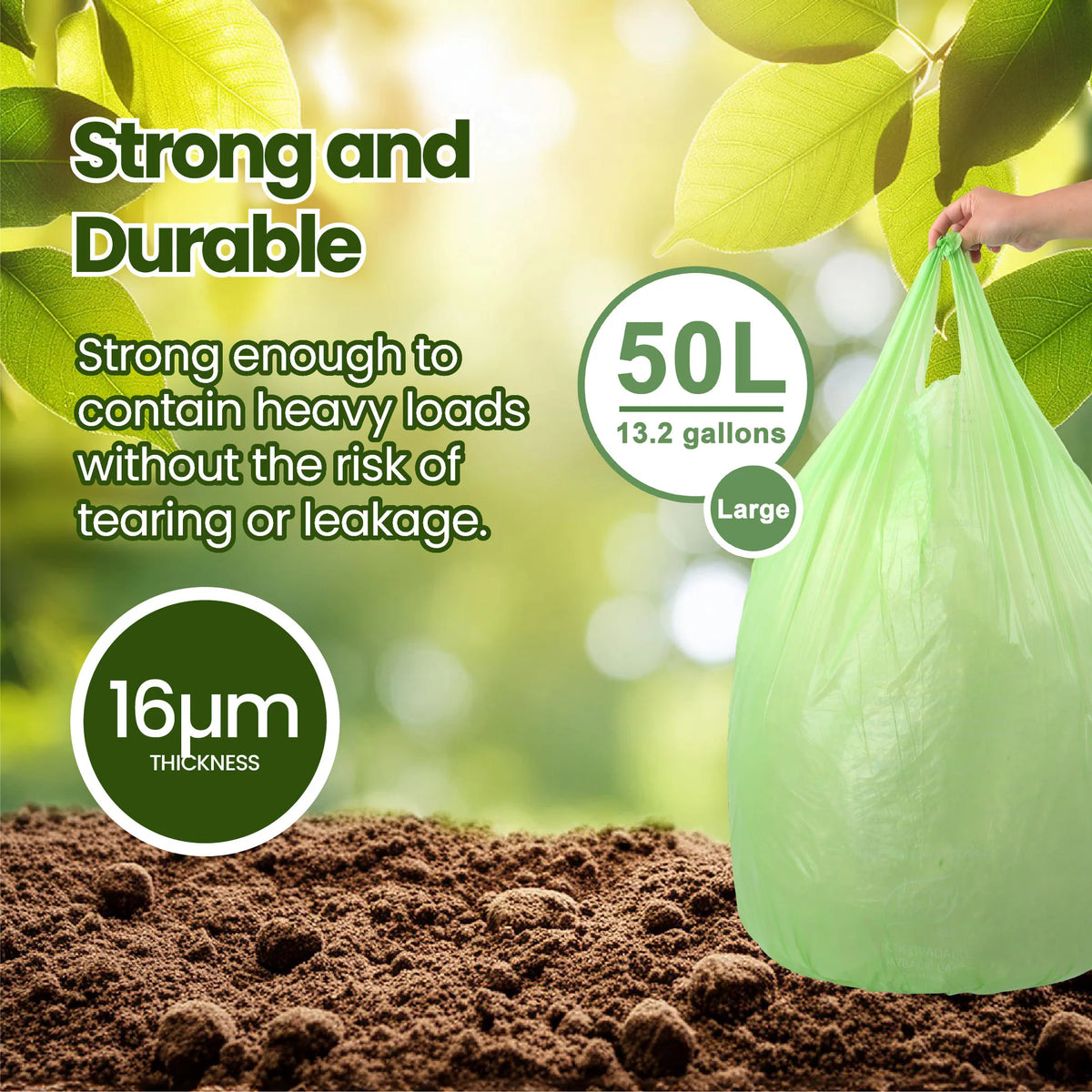 Eco Basics - Biodegradable Garbage Bags LARGE