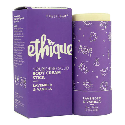Ethique - Solid Body Cream Stick | LAVENDER & VANILLA