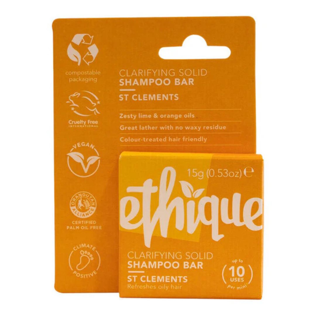 Ethique - Clarifying Shampoo Bar for Oily Scalp and Hair | ST CLEMENTS (15g MINI)
