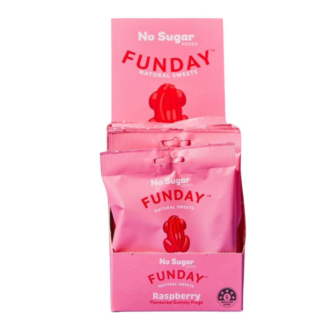 Funday Sweets - Raspberry Flavoured Gummy Frogs