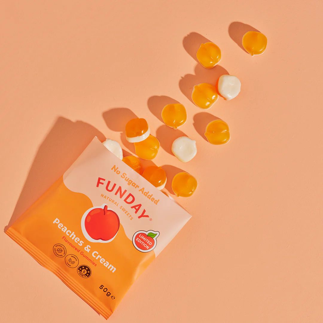 Funday Sweets - Peaches and Cream 50g