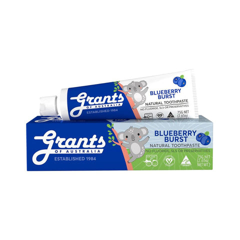 Grants Kids Toothpaste - Blueberry Burst FLUORIDE FREE | 75g