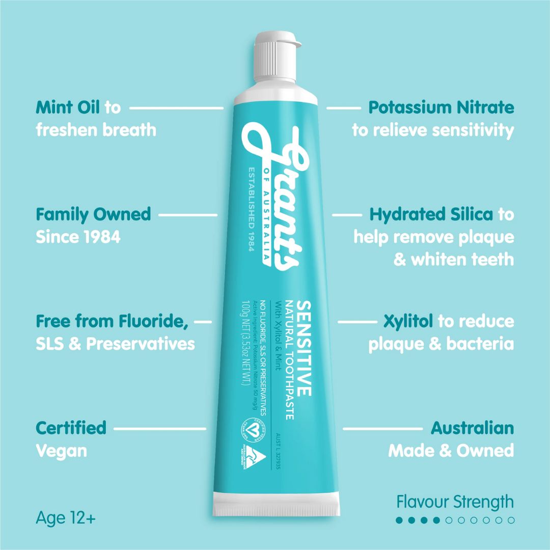 Grants of Australia - Sensitive Fluoride Free Toothpaste