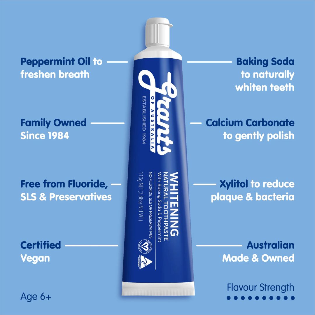 Grants of Australia - Whitening Peppermint Fluoride Free Toothpaste