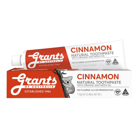 Grants Toothpaste - Cinnamon FLUORIDE FREE | 110g