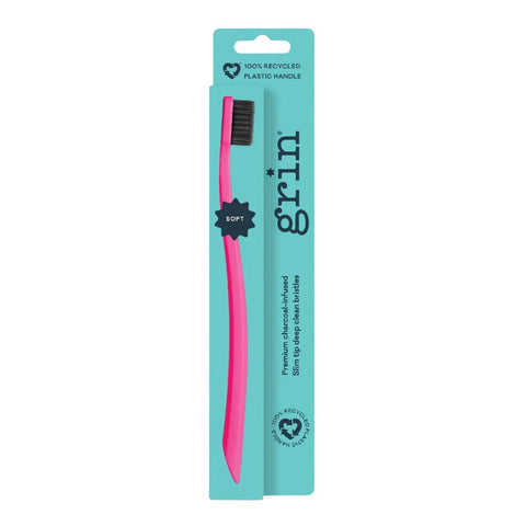 Grin - 100% Recycled Toothbrush Soft FUCHSIA