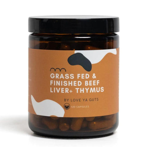 Love Ya Guts - GRASSFED & FINISHED THYMUS + BEEF LIVER (120 Capsules)