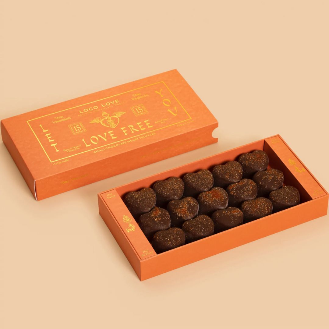Loco Love - Chilli Chocolate Heart Truffles BB 07/25