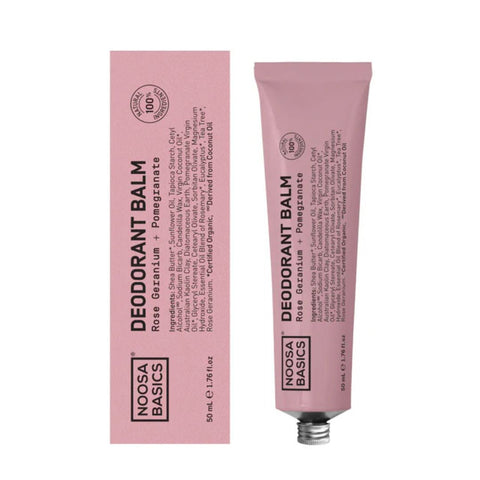 Noosa Basics - Deodorant Balm ROSE GERANIUM & POMEGRANTE
