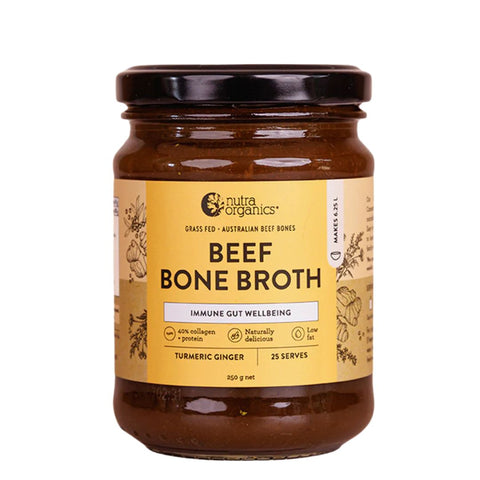 Nutra Organics - Beef Bone Broth Concentrate TURMERIC GINGER