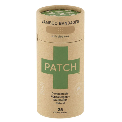 PATCH - Bamboo Strip Bandages with Aloe Vera - 25pk BB 10/2024