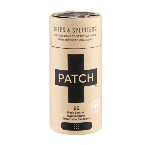 PATCH - Bamboo Strip Bandages with Activated Charcoal - 25pk BB 10/2024