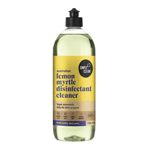 Simply Clean - Lemon Myrtle Disinfectant Concentrate Cleaner 1L