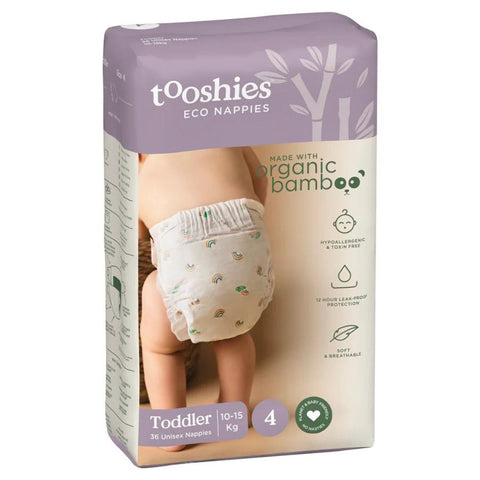 Tooshies by TOM Bamboo Nappies - SIZE 4 TODDLER