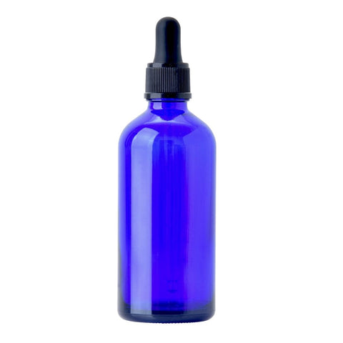 100ml Cobalt Blue Glass Dropper Bottle