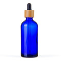 100ml Cobalt Blue Glass Bottle with Bamboo Dropper