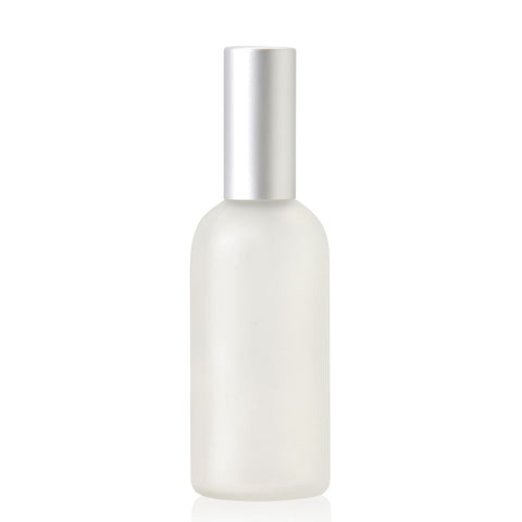 100ml Frosted Glass Spray Bottle (Matte Silver)
