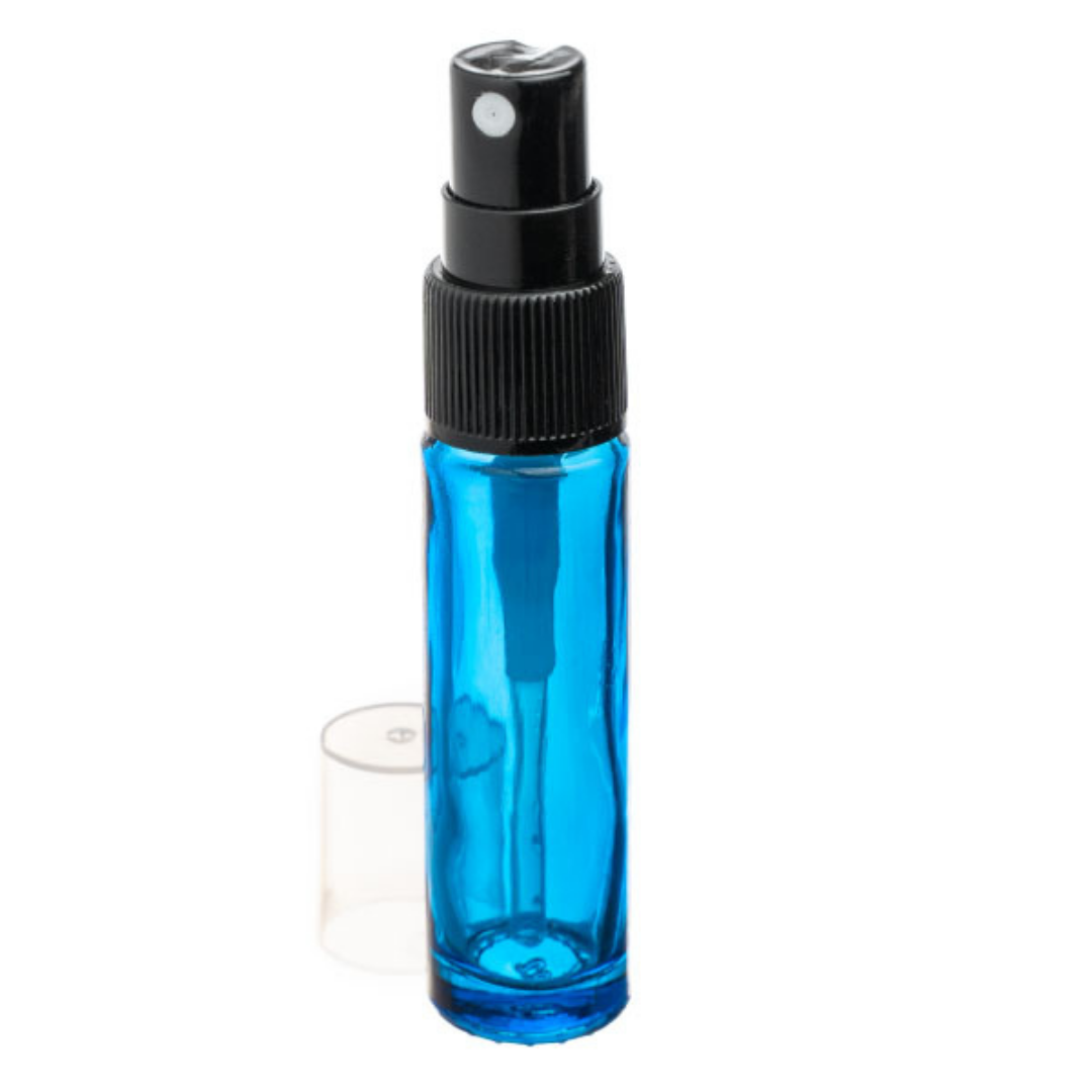 10ml Blue Glass Spritzer Bottle