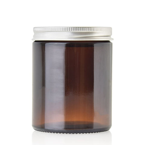 175ml Amber Glass Jar with Aluminium Lid