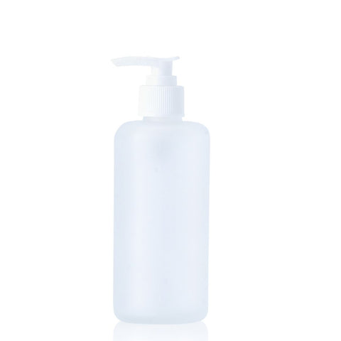 200ml Frosted Glass White Lotion Pump Bottle