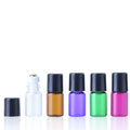 2ml Colour Glass Roller Bottles (Pk 5)