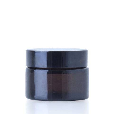 30ml Amber Glass Jar with Black Lid