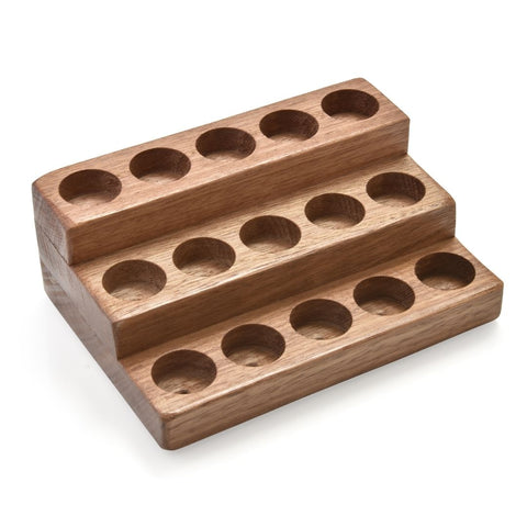 3 Tier Wooden Oil Stand suited for 5ml Bottles (Holds 15 x bottles)