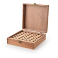 49 Bottle Oil Storage Box – Black Walnut