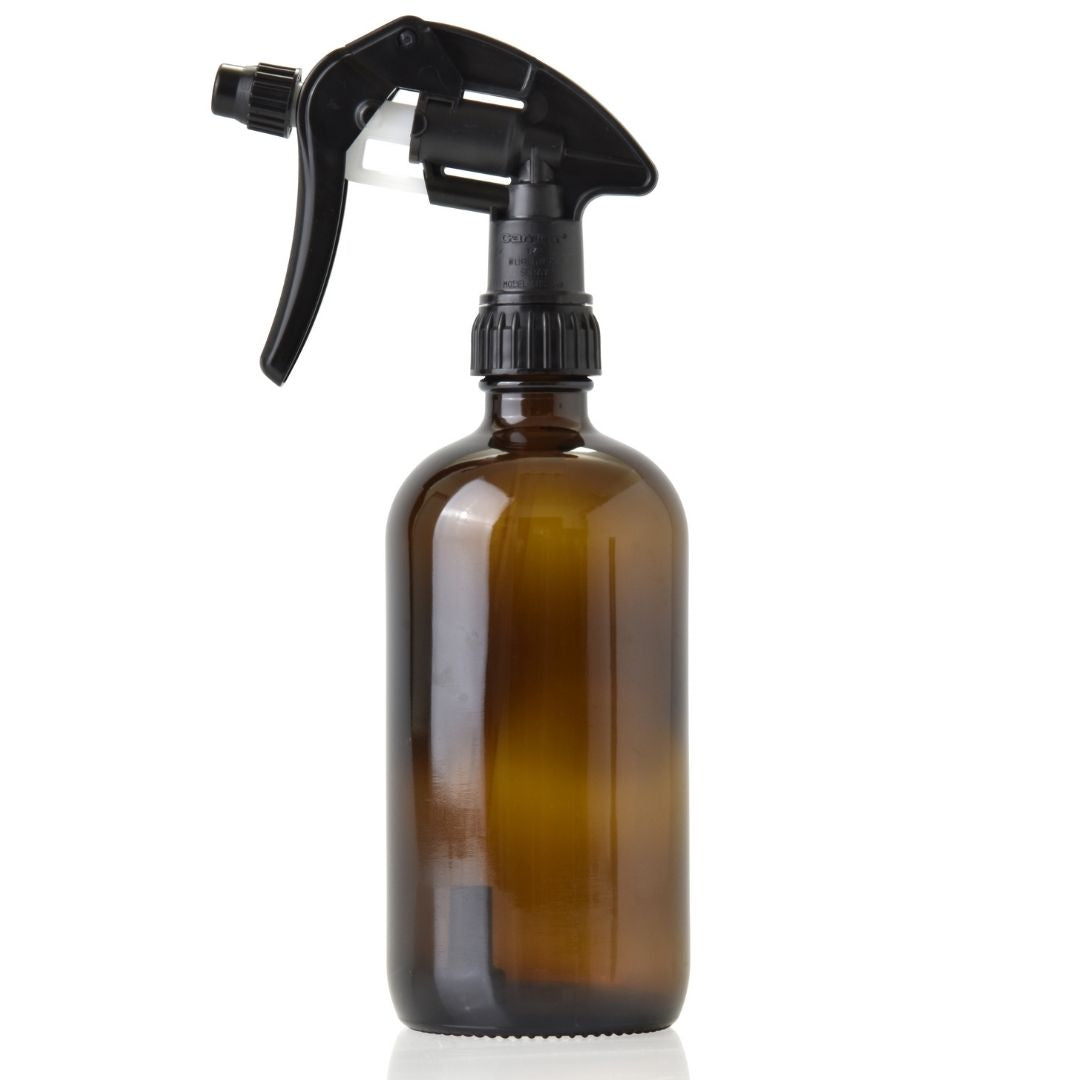 500ml Amber Glass Spray Bottle - CHEMICAL RESISTANT