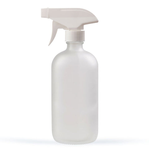 500ml Frosted Glass Spray Bottle - WHITE STANDARD