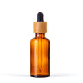50ml Amber Glass Bottle with Bamboo Dropper