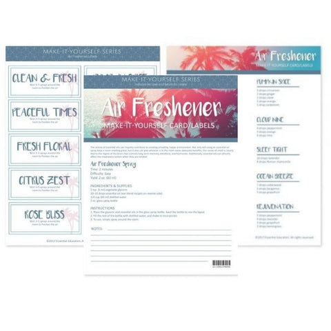 Air Freshener – Make-It-Yourself Recipe and Label Set