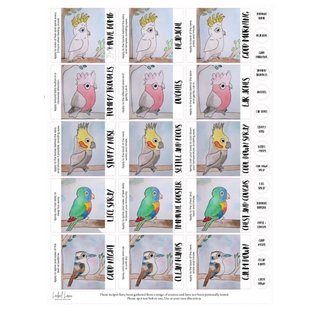 Label Lane Label Set - Native Birds – Natural Good Life