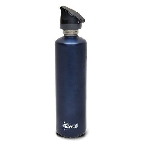 Cheeki Active Single Wall Stainless Steel Bottle 1 Litre - Ocean