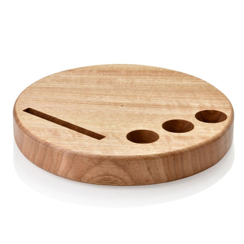 Wooden Round Stand suited for Diffuser, Card and 3 Oils
